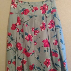 Express Skirt Design Studio Floral High Waist Midi